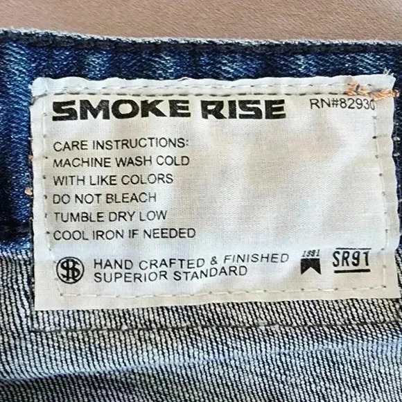 Distressed Denim Jeans Skull Graphic Patches Slim Fit Style - Picture 5 of 6